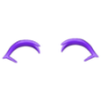 EYE LASHES.stl Kigurumi Lion Fursuit Head Base - Easy Print No AMS Required !