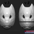 ghost_of_tsushima_mask_of_Tomoe-14.jpg Ghost of Tsushima Japanese Kitsune Fox Mask - Shattered Mask of Tomoe