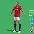 w8.jpg 3D Rigged Rasmus Hojlund Manchester United 2024