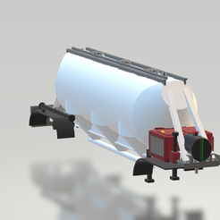 cisterna-cementera-camion-en-ho-1.png H0 scale cement transport trailer