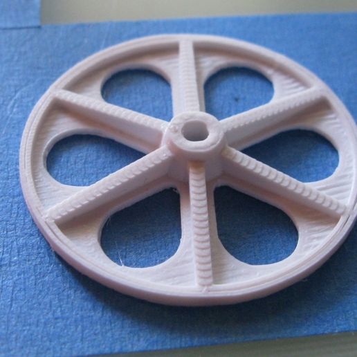 wheel_2.jpg Wheel for R/C Slowflyer / Shockflyer (parametric, OpenSCAD)