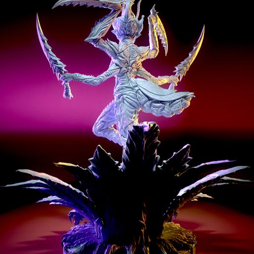 2_Full-side-2-160.png Mantis, insectoid blade dancer 3d print figurine
