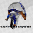2c72ed18-f2bf-4b73-abd8-8ad711236bc9.png pangolin monster with tail shaped like 8 number