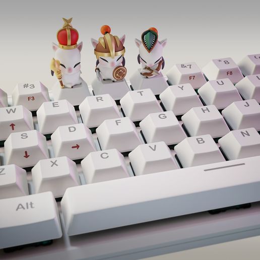 🗿 Moogle - Final Fantasy - Keycaps・Бесплатный 3D для 3D-печать・Cults