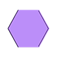 case.stl Un sous-verre Hexagone satisfaisant