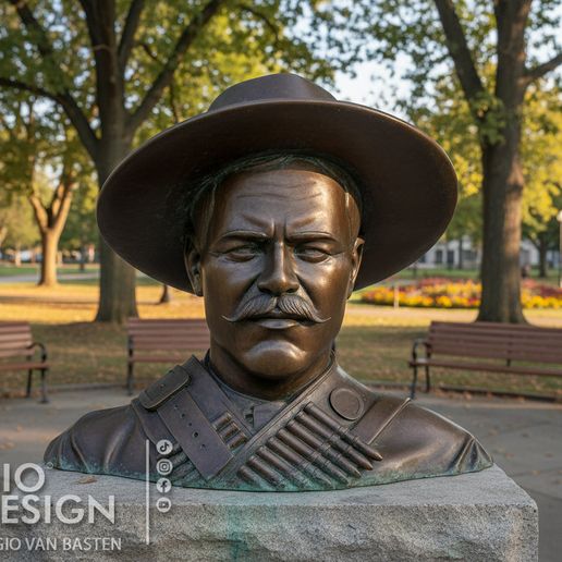 Pancho Villa Bust Francisco Villa Sculpture