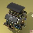 Hoonicorn-V1_Render_3.jpg STL file FORD MUSTANG HOONICORN V1 - ENGINE・3D print object to download