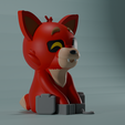 render_side1.png Foxy from FNAF: 3D Printing Project for a Unique Piggy Bank!