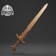 Steel_Sword_Render_Bronze.jpg Steel Sword Skyrim Life Size Prop STL