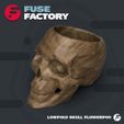 FuseFactory_lowpolyskull5.jpg Lowpoly Skull Flowerpot