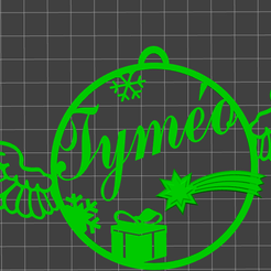 Tyméo.png Tyméo" personalized Christmas bauble