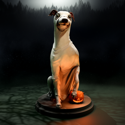 Dog_01.png Ghost Scared Dog - Italian Greyhound Pet Halloween
