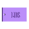 LUIS.stl Key ring with name - LUIS