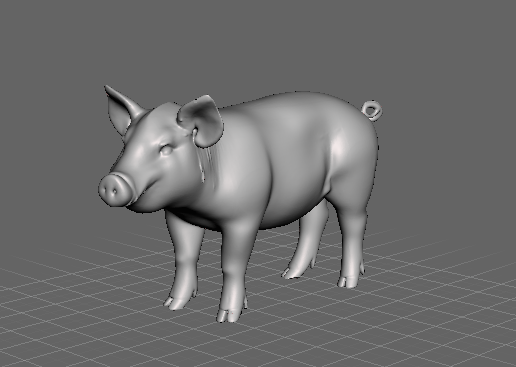 mini pig 3D model