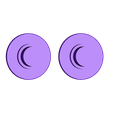 2-simple_bearing-caps.stl Customizable Tri-Razor (pick-a-weight) Fidget Spinner