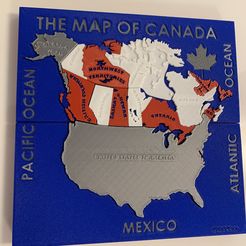 IMG_6981.jpg Puzzle de mapas de Canadá con estuche de viaje, regalo educativo perfecto (incluye EE.UU. continental)