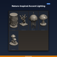01_hero.png Nature-Inspired Accent Lighting - 5-Model STL Bundle