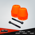 plantilla-barend.png KTM Duke RC 200 250 250 390 barend plug / handlebar slider