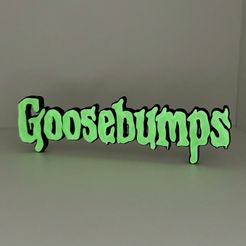 IMG_1761.jpg 3x GOOSEBUMPS Logo Display Bundle by MANIACMANCAVE3D