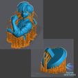 77-RENDERING.jpg Ranma ½ - Dual Bust Diorama - 3D Model STL (Presupported)