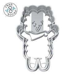 BT21-V2_6CM_2PC_RJ_CP.png Download STL file RJ - BT21 - Cookie Cutter - Fondant - Polymer Clay • 3D printing object, Cambeiro