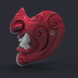 Render_Etsy.62.jpg Samurai demon mask 3D printed model