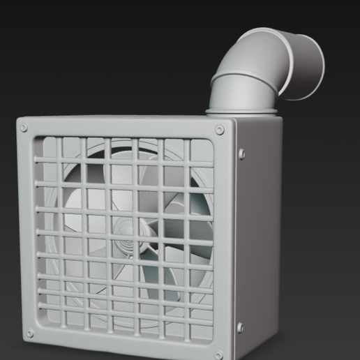 FREE - SCI-FI AIR VENT - Wall & Floor Grate - STL + OBJ (4K PBR) - Commercial Use