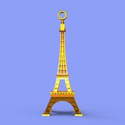 eiffe-tower1.jpg STL file Eiffel Tower pendant and keychian 3D files | STL file Print Ready Model・Design to download and 3D print