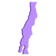 Chile 2.stl Mapa de Chile outline map