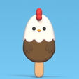 Cod173-Chicken-Popsicle-1.png 3D file Chicken Popsicle・3D print design to download