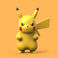 Pikachu04.jpg Télécharger fichier OBJ POKEMON - PIKACHU • Plan à imprimer en 3D, scrazyone