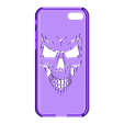 Case iphone 7 y 8 Skull V2.stl Case Iphone 7/8 Skull