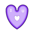 ILove_U_Hart_2.stl I Love U Hart  2 for Valentines day or just print for the one you love