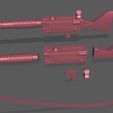 potfparts.jpg Kenner Star Wars POTF2 Stormtrooper heavy infantry blaster rifle for 1:12 , 1:6 and cosplay