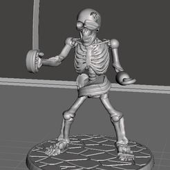 7abcd6198f69e9379bc7a0a0b3226734_display_large.JPG Free STL file 28mm Skeleton Warrior Pirate Cutlass・3D printable design to download