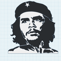 0.png Free STL file Che Guevara・3D printable design to download