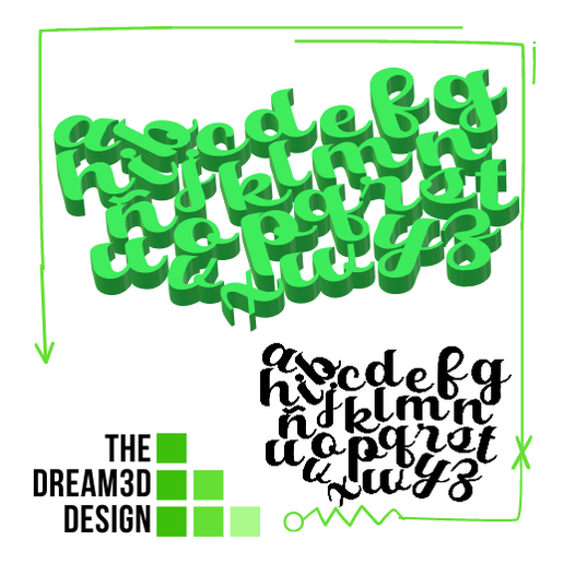 ALPHABET + NUMBERS BY BALTIMORE / ABECEDARIO + NÚMEROS 3D model