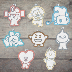 Pack-BT21-BTS.png BT21 Keychains - BTS