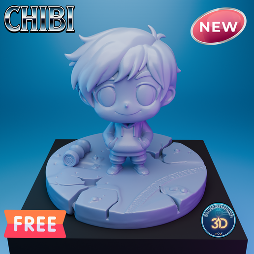 Figurine Chibi: The Little Urban Explorer (Free STL)