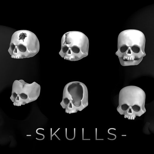🎨 Skulls・Free STL File for ・Cults