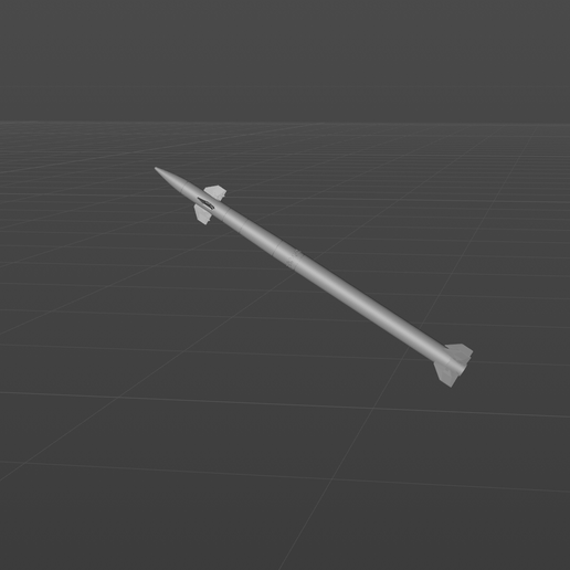 Russian 9M96E2 surface-to-air missile 3D model material 3D model