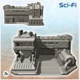 3.jpg Sci-Fi headquarters with command post and tank (15) - Future Sci-Fi SF Infinity Terrain Tabletop Scifi