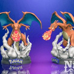 Gohan-3.jpg Fichier STL Charizard Pokemon imprimable en 3D・Objet pour imprimante 3D à télécharger