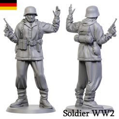 Apr6.jpg Файл 3D Немецкий солдат ww2 6・Дизайн для загрузки и 3D-печати