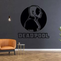 wall_dead.jpg Deadpool Sillhouette wall room sticker decoration
