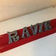 RAVIE1.jpg RAVIE font uppercase 3D letters  STL file