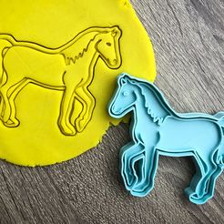 KUN 3.jpg Fichier STL Coupe-biscuits - Cheval・Modèle à imprimer en 3D à télécharger