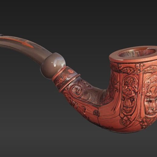 Antique Pipe 3D model