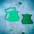 2.jpg Baby Yoda Mandalorian with the piano cookie cutter
