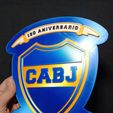 Boca-Juniors-cuadro-escudo-120-aniversario.jpg Boca Juniors Club World Cup Coat of Arms - Wall Chart
